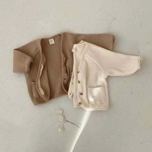 Coat Baby Knitted Cardigan Middle And Small Children's Baby Top