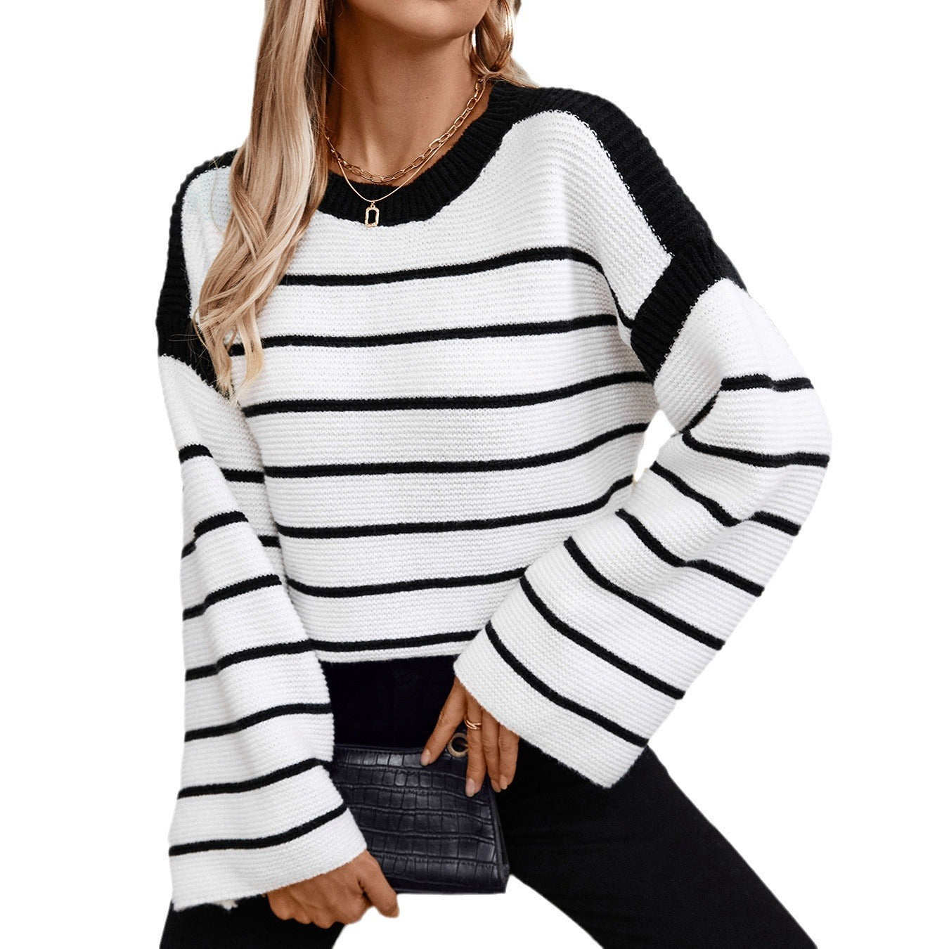 Black And White Sweater