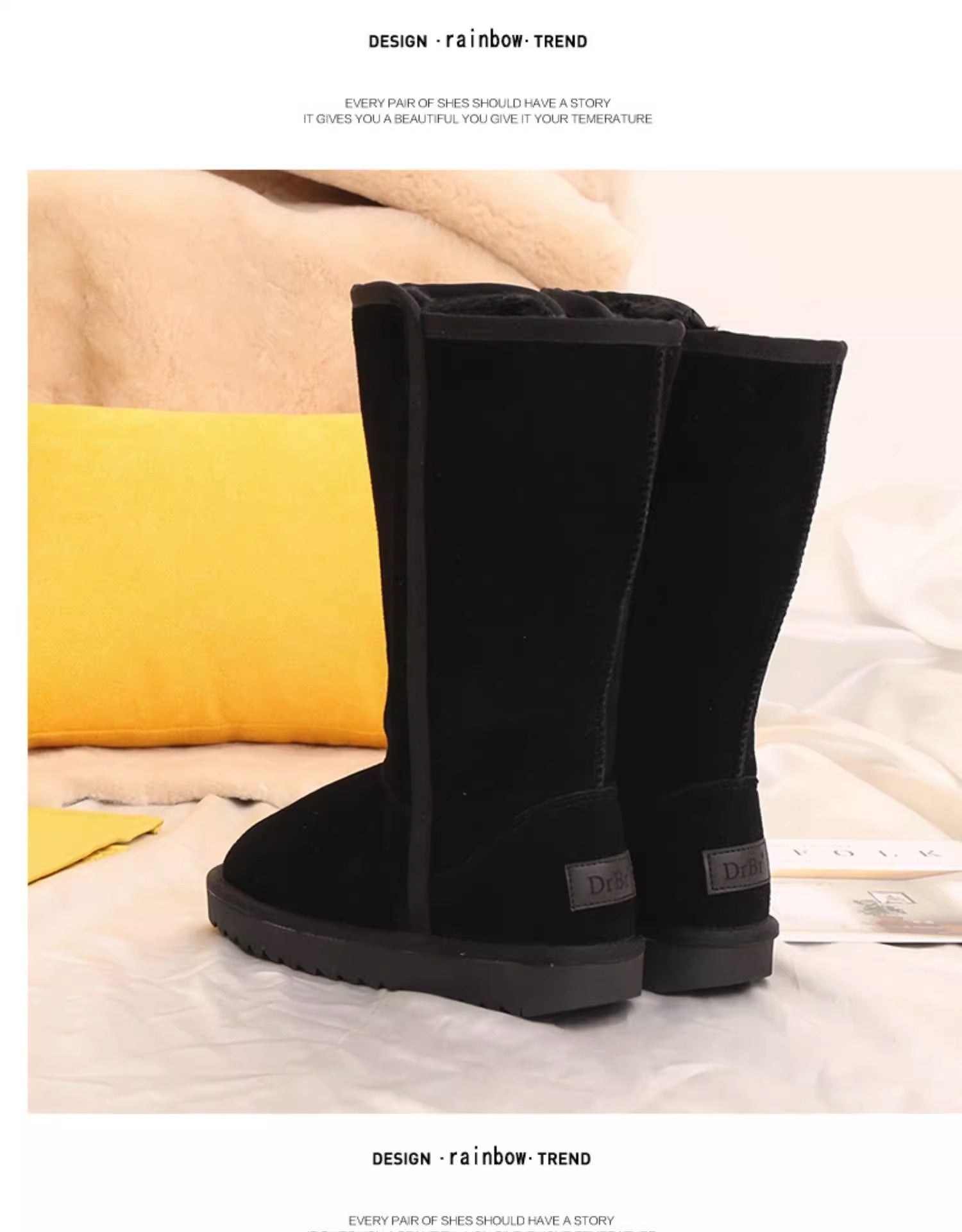 Fleece-lined Thickened boots