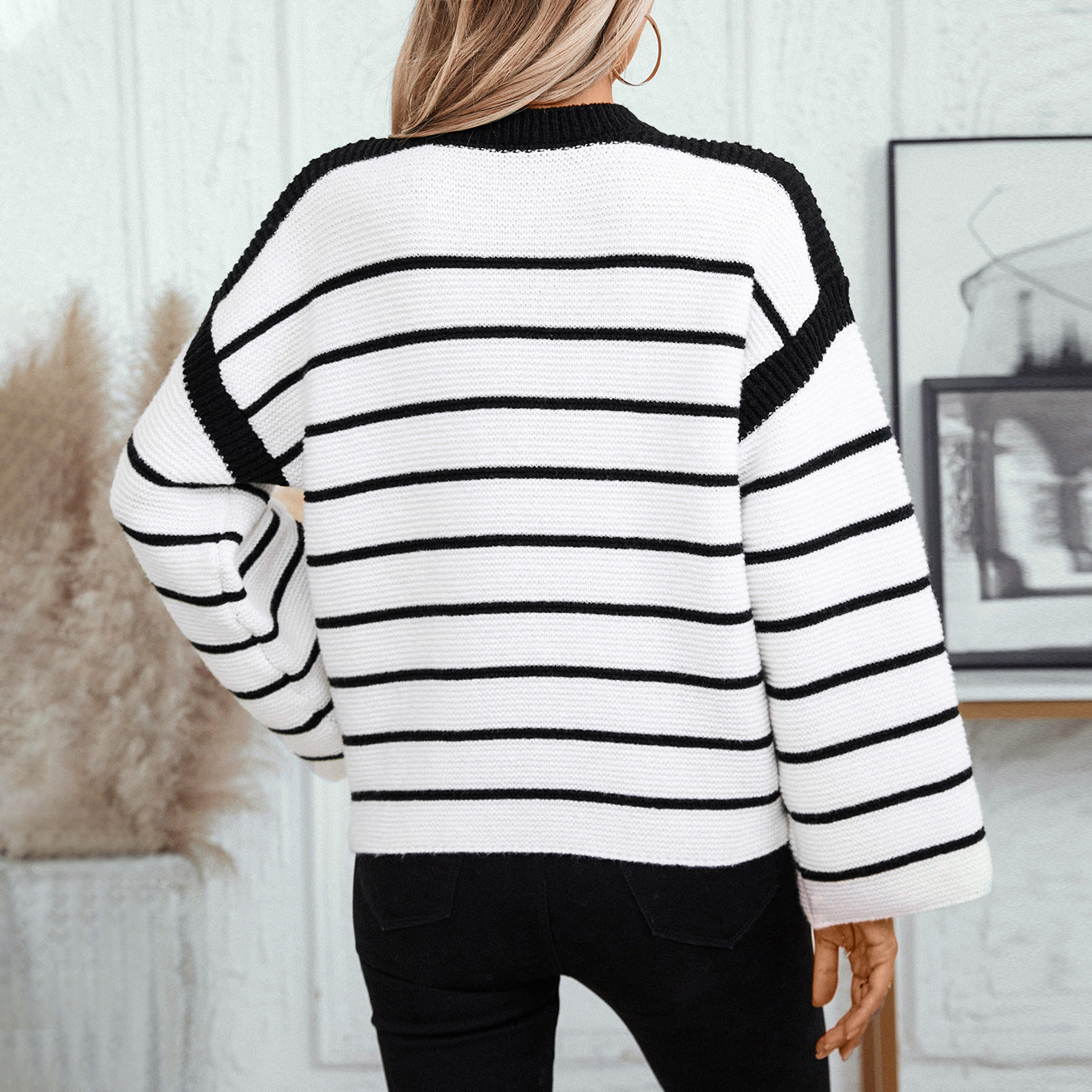 Black And White Sweater